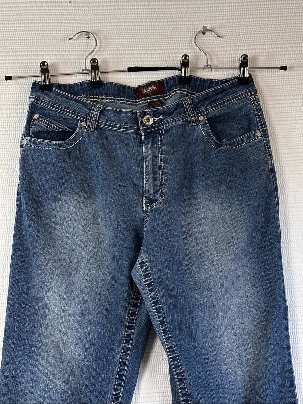 Angels Embellished Denim Capri Jeans Women’s Size 14P Y2K Bling Western Cowgirl - Picture 10 of 11